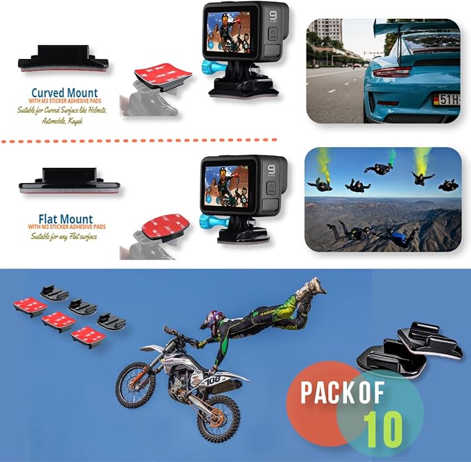 Helmet Mount Adhesive Sticky Pads - Image 5