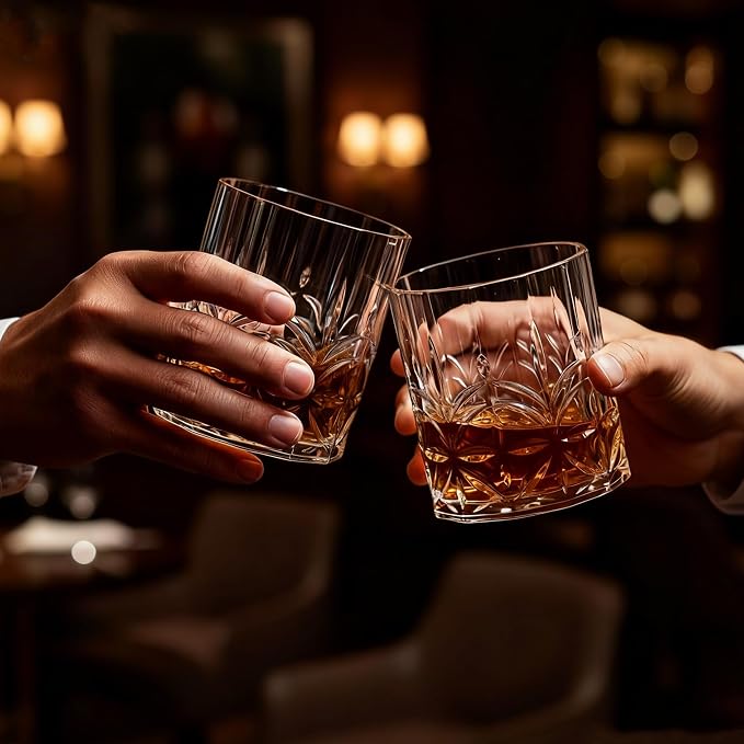 BELLAFORTE Tritan Plastic Whiskey Glasses Set of 4, 13oz Unbreakable Wine - Image 6