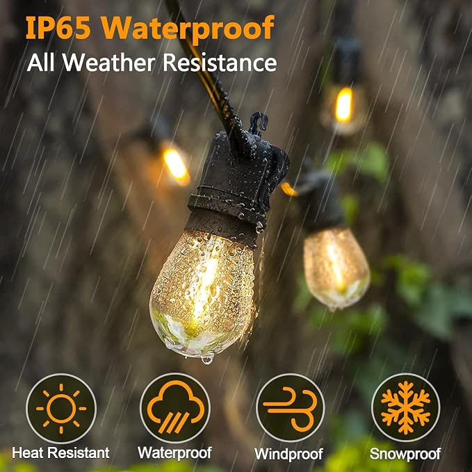 LED Outdoor String Lights, 150FT Waterproof Patio Light - Image 5