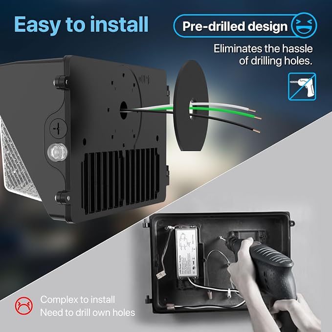 HYPERLITE LED Wall Pack Light: 150W Dusk to Dawn LED Outdoor Lighting - Image 5