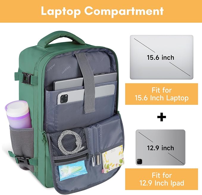 Taygeer Travel Backpack for College Woman, Lightweight Backpack for 15.6 inch - Image 6
