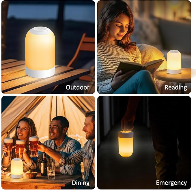 Rechargeable Night Light, LED Bedside Lamp - Image 5