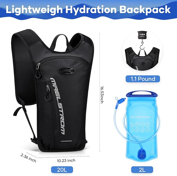 Maelstrom Hydration Backpack, Hiking Backpack - Image 4