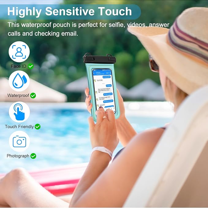 Floating Waterproof Phone Pouch, Water Proof Cell Phone Dry Bag - Image 4