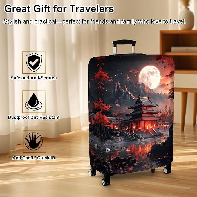 Luggage Cover Protector for 26-28 Inch Suitcases, TSA Approved Elastic Travel - Image 7