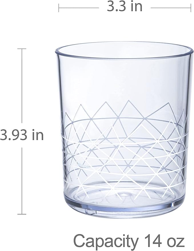 bzyoo BPA-Free Designed Dishwasher Safe 14 oz Plastic Tumbler Set which is - Image 7