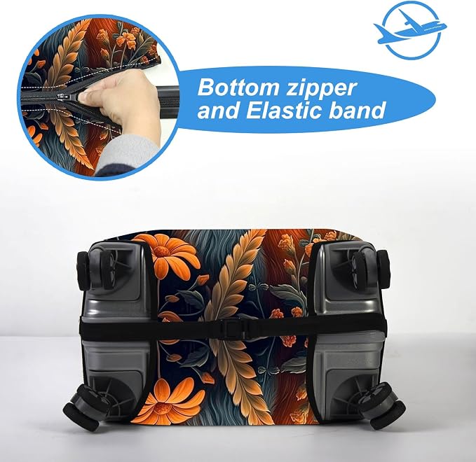 Luggage Cover Protector for 26-28 Inch Suitcases, TSA Approved Elastic Travel - Image 5