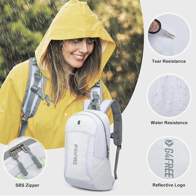 G4Free 24L Lightweight Packable Hiking Backpack Small Sport Travel Daypack - Image 4