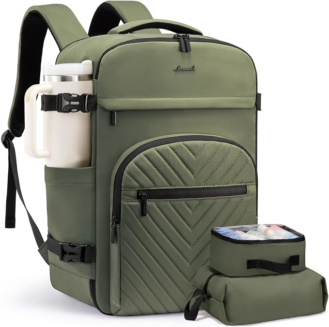LOVEVOOK 40L Travel Backpack for Women Men, TSA Personal Item Travel Bag Fits by LOVEVOOK