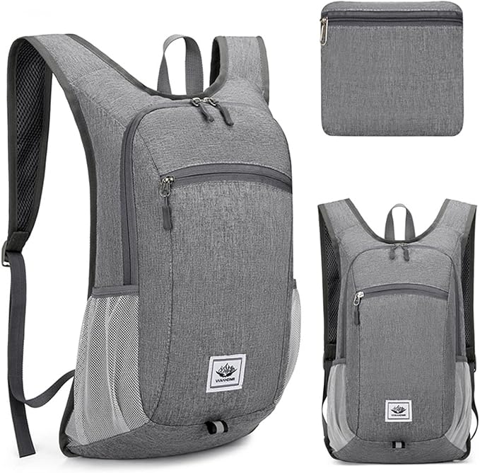 DOJUNS Hiking Backpack 15L Small Travel Backpack Lightweight Foldable Daypack by DOJUNS
