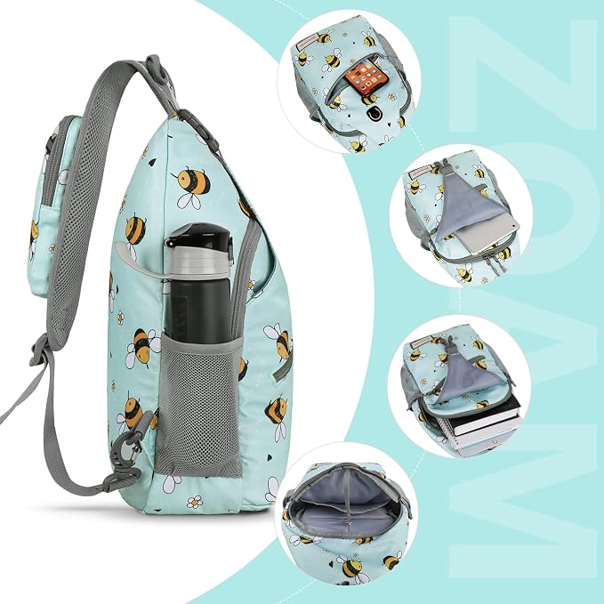ZOMAKE Sling Bag, Small Crossbody Sling Backpack, Water Resistant Shoulder - Image 5
