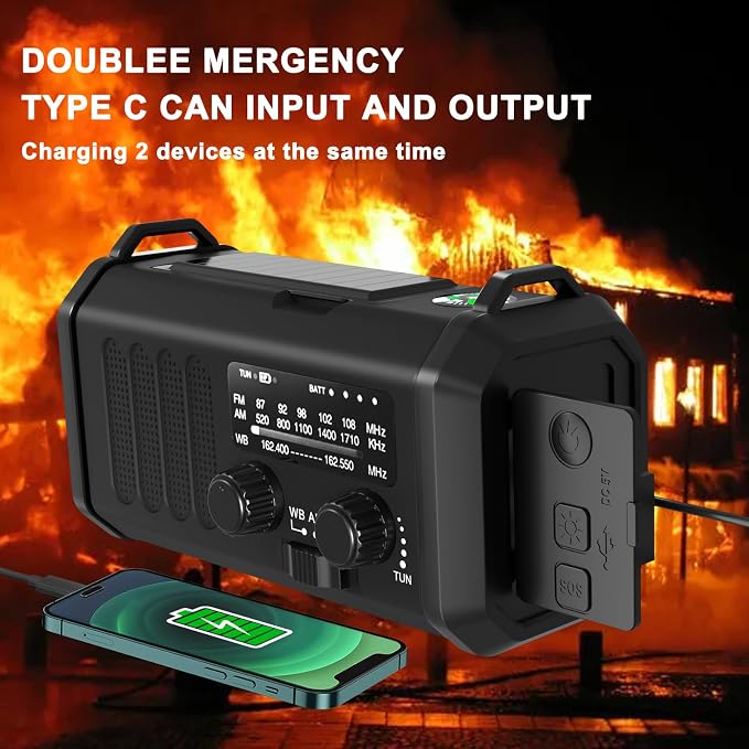 Leaton Emergency Hand Crank NOAA Weather Radio - Image 7