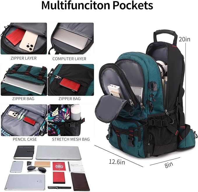 Nerlion 40L Hiking Backpack Travel Backpack - Image 3