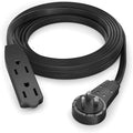 Maximm Cable 10 Ft 360° Rotating Flat Plug Extension Cord/Wire, 16 AWG Multi 3 by MaximmCable