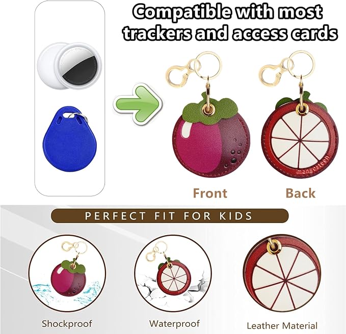 Leather Keychain Holder Case Compatible - Image 4