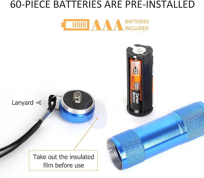 FASTPRO 30-Pack Flashlights Set, Aluminum 6-LED Flashlights Include AAA - Image 8