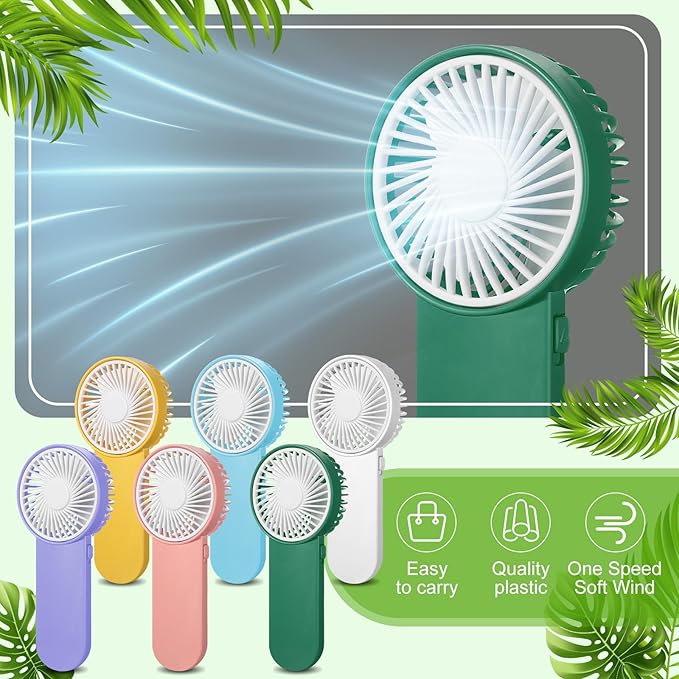 Sumind 12 Pcs Small Personal Portable Fan Mini Handheld Bulk 1 Speed Electric - Image 5