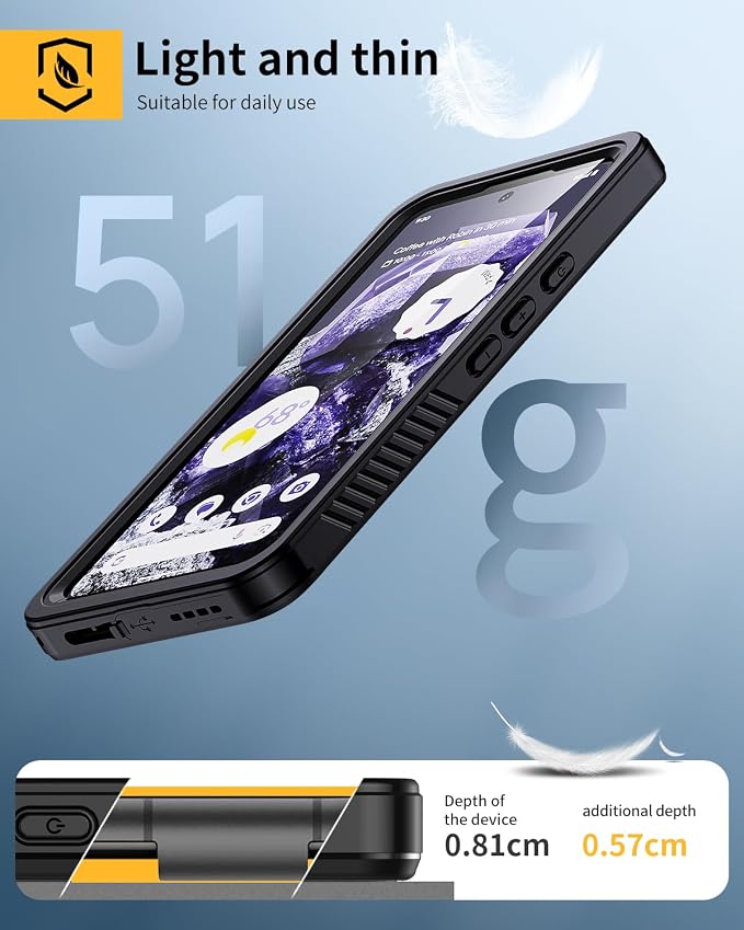 Lanhiem Pixel 8 Case, IP68 Waterproof Dustproof Case - Image 5