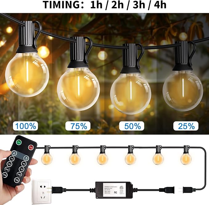 HISTAR 96FT LED Outdoor String Lights - Image 2