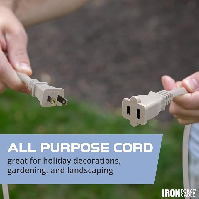 Iron Forge Cable 2 Prong Extension Cord 6 ft - Image 6