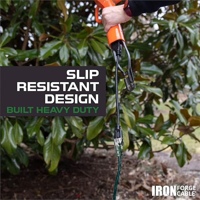 IRON FORGE CABLE 12 Gauge Extension Cord 25 Ft Lighted End - Image 7