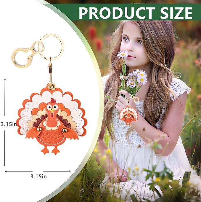 BORKUANA Leather Keychain Holder Case Compatible - Image 2