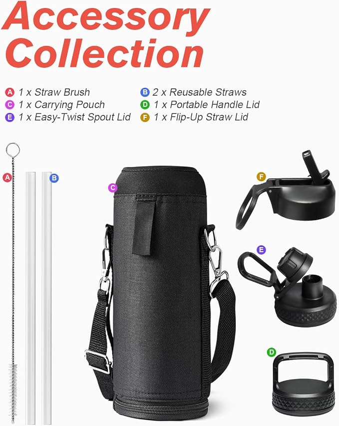 Water Bottle 40 oz Insulated - Image 6