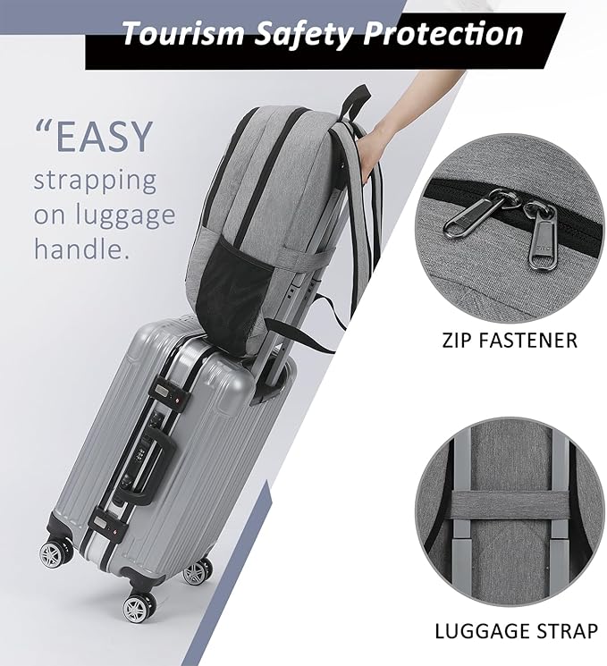 MAXTOP Travel Laptop Backpack Business Anti-theft Backpacks Water Resistant - Image 5