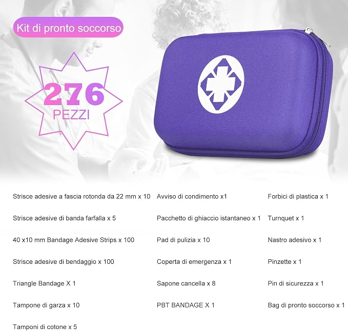 276PCS Compact Small First Aid Kits - Image 2