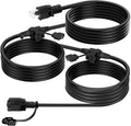 K KASONIC - Outdoor Extension Cord 25 FT, Evenly Spaced 3 Outlets Plugs by KASONIC