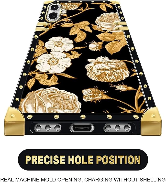 for iPhone 17 Case Luxury Golden Decoration - Image 5