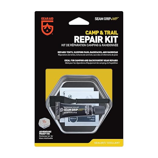 GEAR AID Seam Grip WP Camp & Trail Repair Kit – Waterproof 0.25 oz Sealant - Image 3
