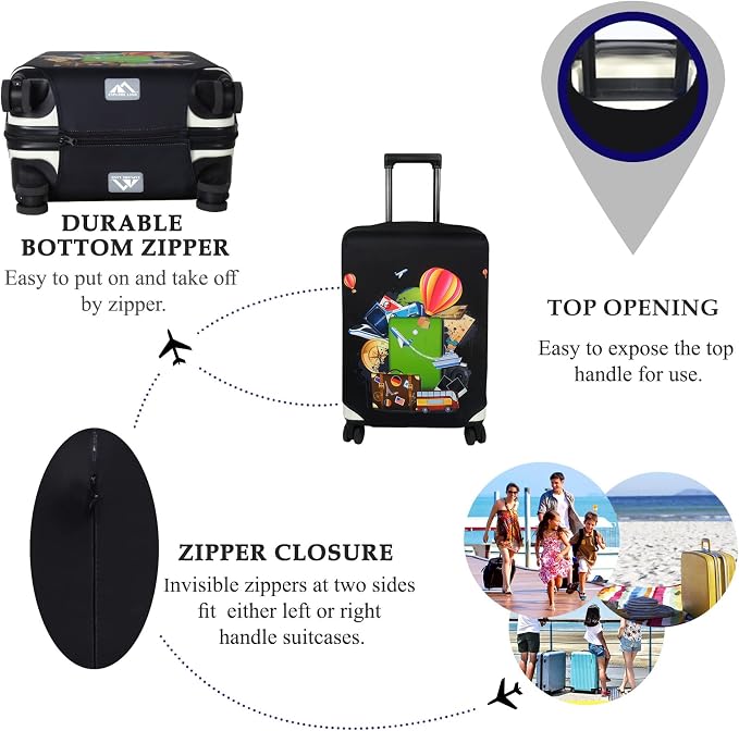 Explore Land Luggage Cover Suitcase Protector Fits 27-30 Inch Case - Image 3