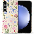 for Samsung Galaxy S25 Plus Case, HL2 Aesthetic Flower Preppy Collage Hybrid 2 by Unknown
