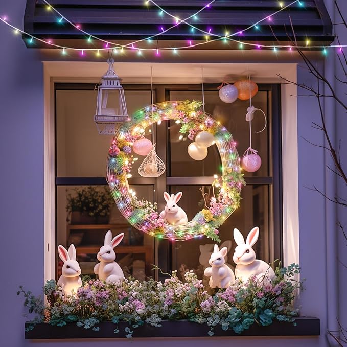 JMEXSUSS 2 Pack Easter Lights Battery Operated Outdoor Indoor, Total 66ft 200 - Image 4