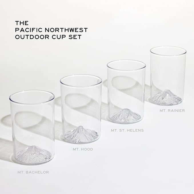 North Drinkware Pacific Northwest Unbreakable Outdoor Cup Set of 4. Featuring - Image 3