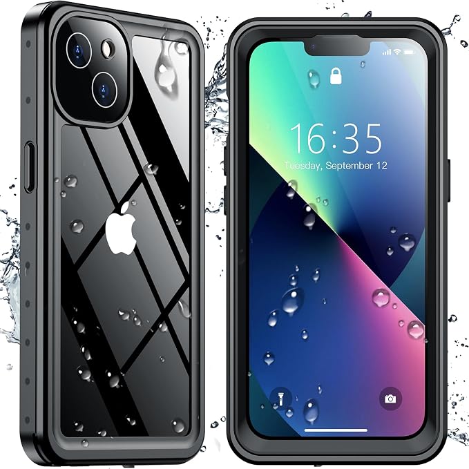 SPIDERCASE for iPhone 13 Case Waterproof, Built-in Lens & Screen Protector by SPIDERCASE