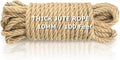 Vanhench Jute String Rope 10mm X100 Feet, Heavy Duty and Thick Twine Rope by Vanhench