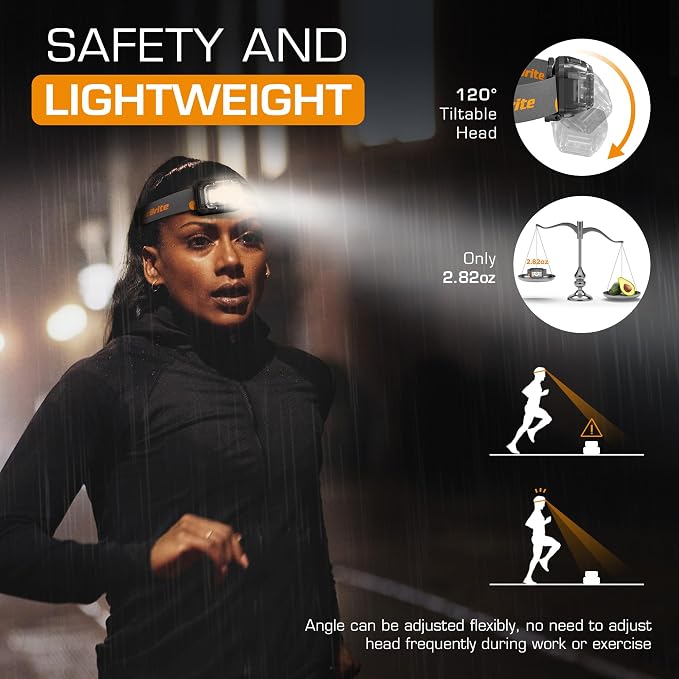 EverBrite Rechargeable Headlamp, 2 Pack Kids & Adult Headlamp - Image 8