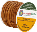 Mandala Crafts Round Cowhide Genuine Rust Leather Cord by MandalaCrafts
