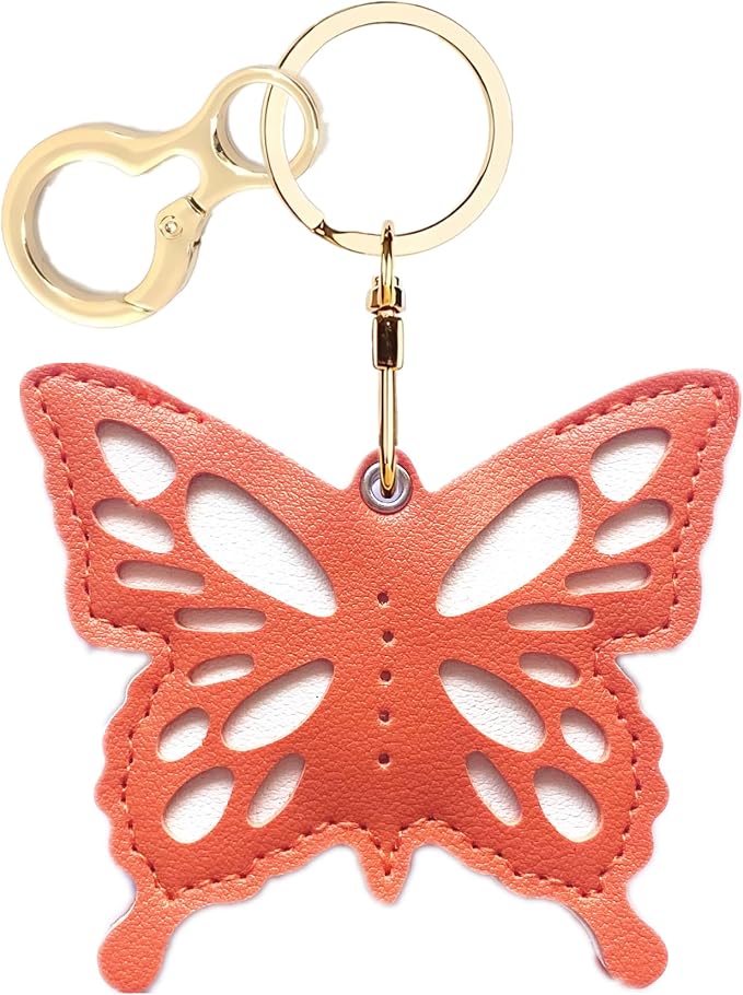 BORKUANA Leather Keychain Holder Case Compatible by BORKUANA