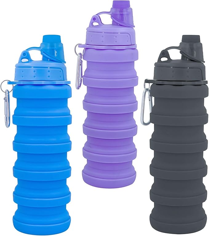 Collapsible Water Bottles Travel water bottle Sports Portable Sport Water by YCTMALL