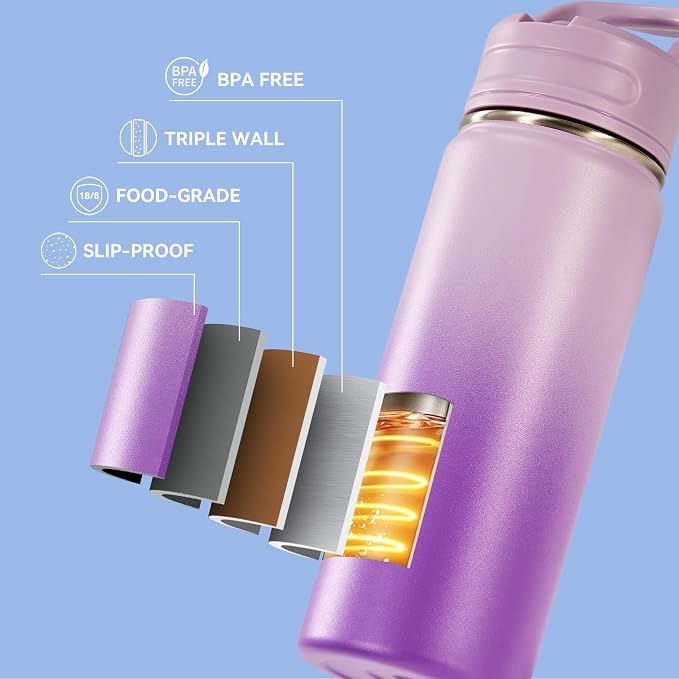 Fijinhom 24oz Insulated Stainless Steel Water Bottle - Image 6
