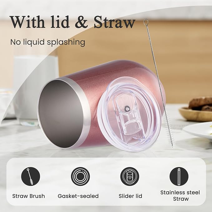 MEWAY Stemless 12oz Insulated Wine Tumbler - Image 3