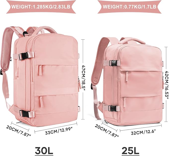 coowoz Large Travel Backpack For Women Men, Carry On Backpack, Hiking Backpack - Image 3