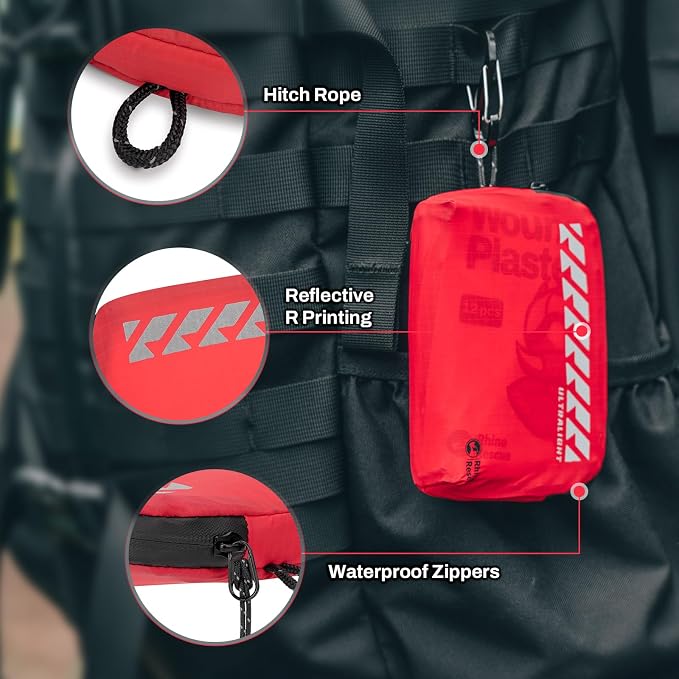 RHINO RESCUE EDC First Aid Kit for Travel, Mini Water-Resistant & Ultralight - Image 4