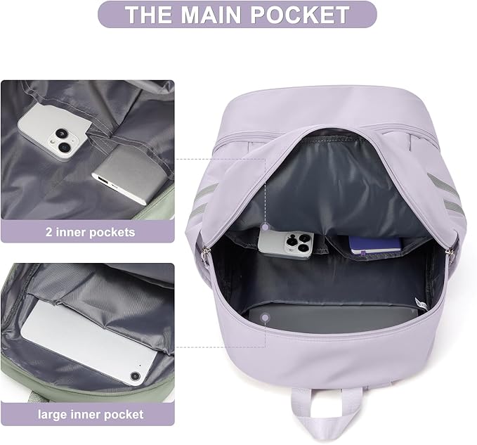 coofay Gym Backpack For Women Waterproof Sports Backpack - Image 3