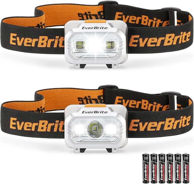 EverBrite LED Headlamp, 4 Lighting Modes, Pivoting Head by EverBrite
