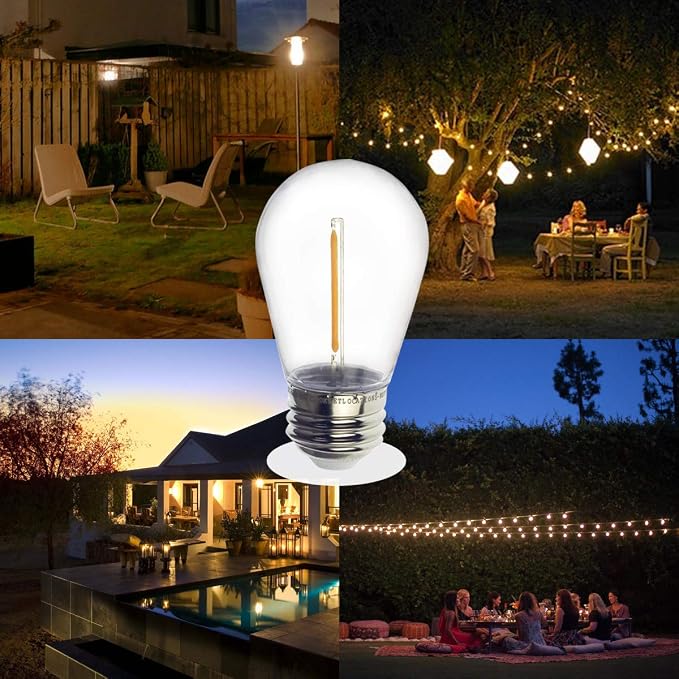 Jslinter S14 1W Outdoor String Lights Bulbs LED, Shatterproof & Waterproof - Image 6