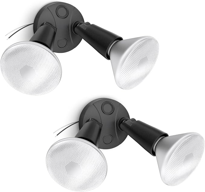 Onforu 2-Pack Adjustable Twin PAR Holder, Outdoor Flood Light Fixture Max 300W by Onforu